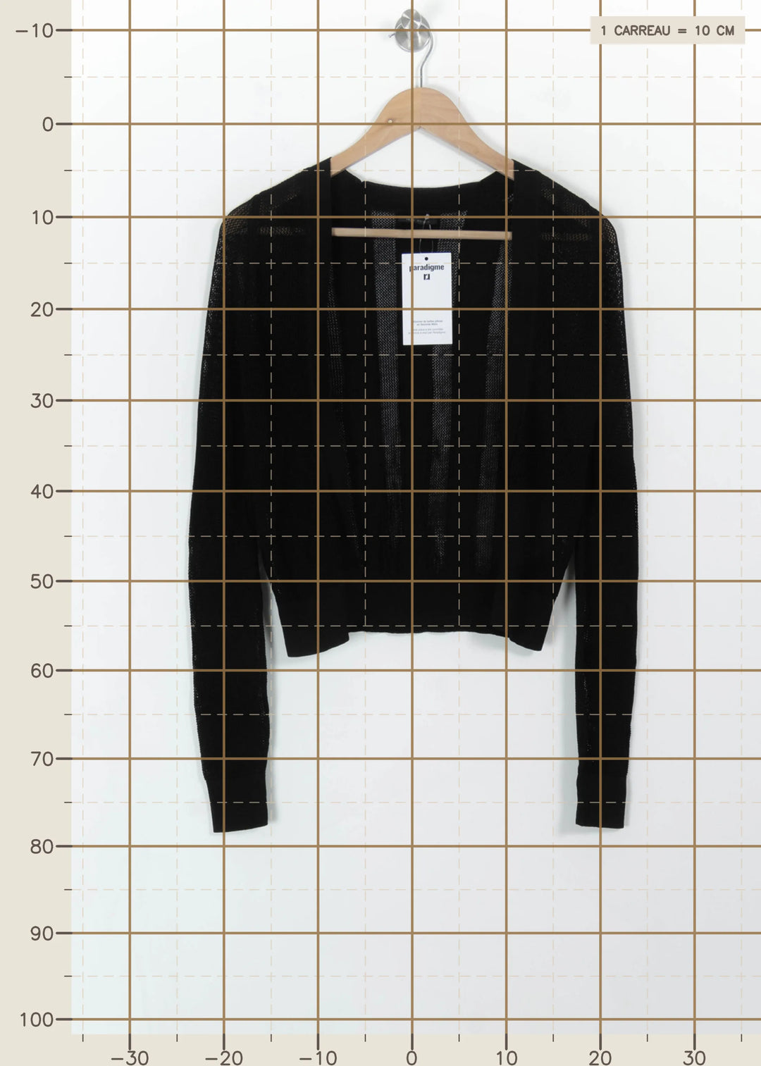 Cardigan Noir - Taille XS/34 de la marque IKKS | PARAD112222 - Vendu par Paradigme - Image 4