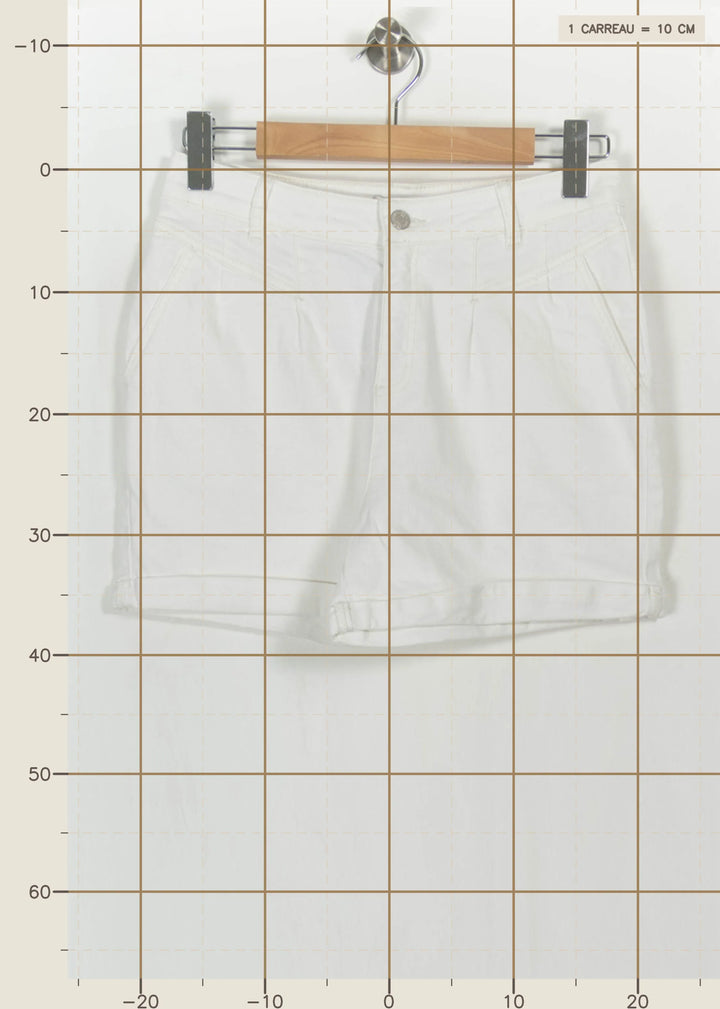 Short Blanc - Taille M/38 de la marque IKKS | PARAD112223 - Vendu par Paradigme - Image 4