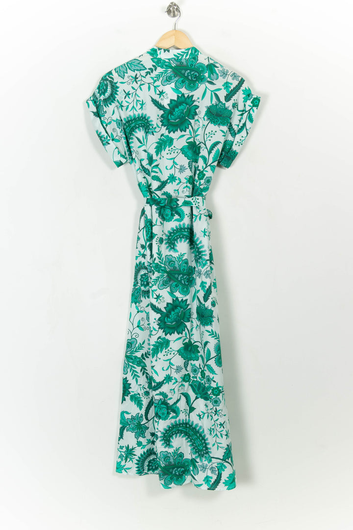 Robe Longue Verte et Blanche - Taille S/36 de la marque La Fée Maraboutée | PARAD112228 - Vendu par Paradigme - Image 5