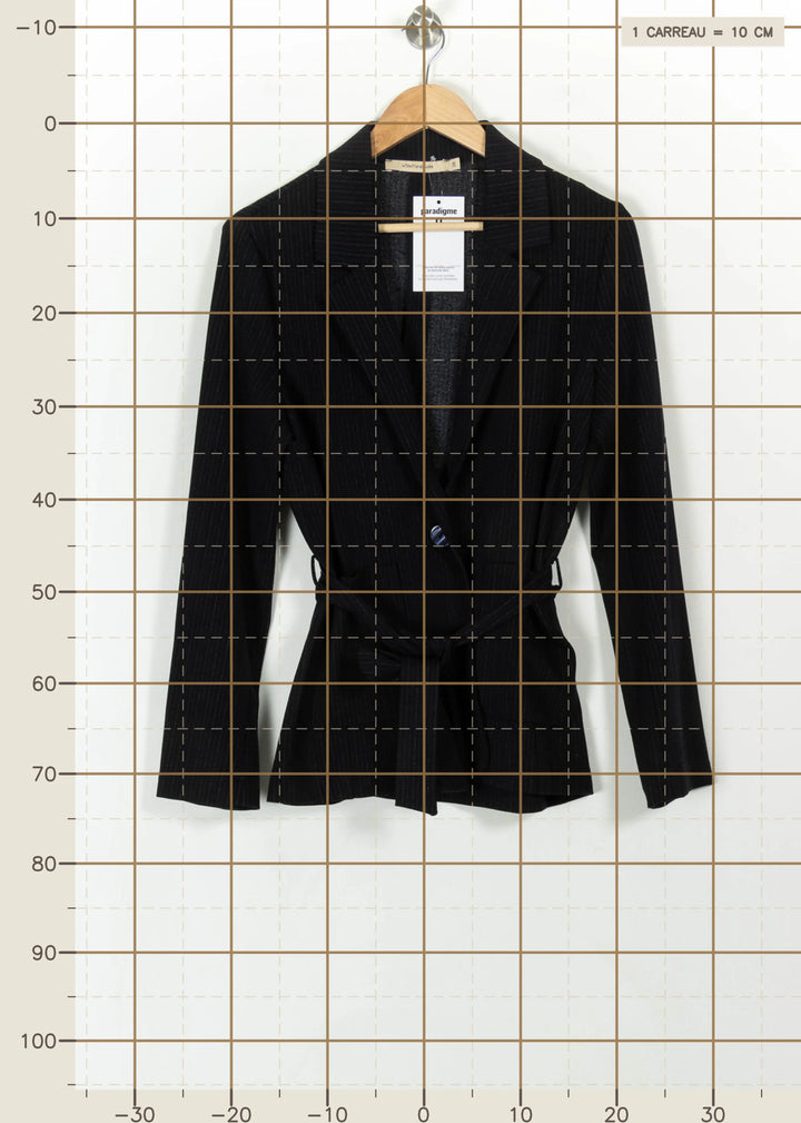 Blazer Noir - Taille M/38 de la marque La Fée Maraboutée | PARAD112229 - Vendu par Paradigme - Image 4
