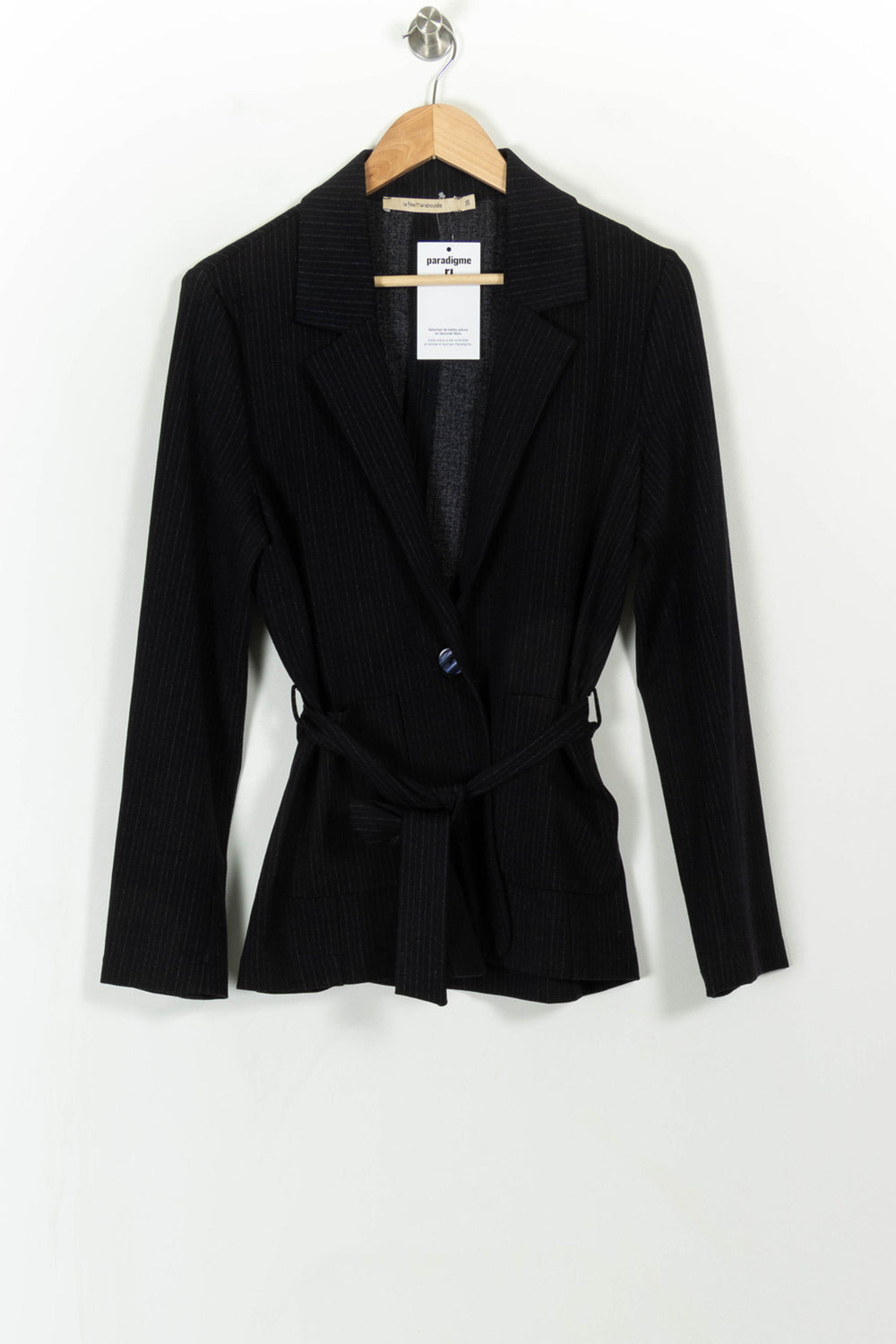 Blazer Noir - Taille M/38 de la marque La Fée Maraboutée | PARAD112229 - Vendu par Paradigme - Image 2