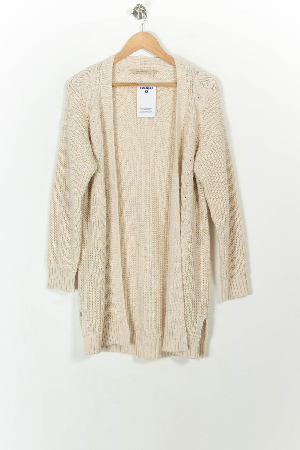 Gilet Long Beige - Taille XS/34 de la marque La Fée Maraboutée | PARAD112231 - Vendu par Paradigme - Image 2