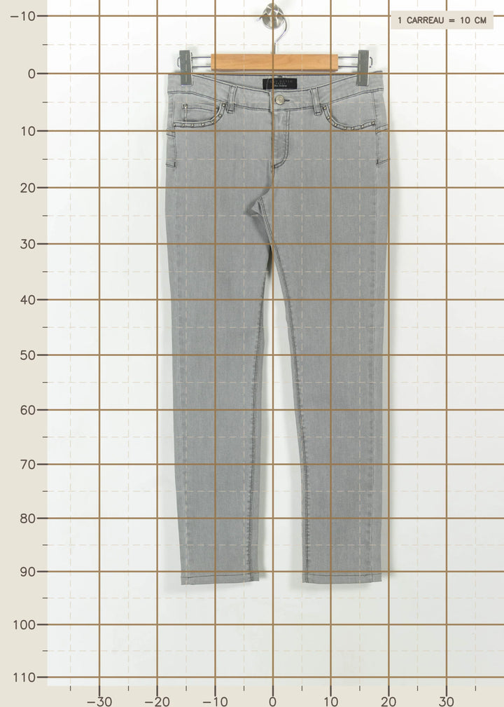 Jean Gris - Taille M/38 de la marque IKKS | PARAD112232 - Vendu par Paradigme - Image 4