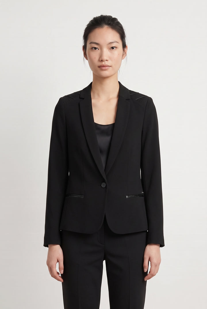 Blazer Noir - Taille S/36 de la marque IKKS | PARAD112233 - Vendu par Paradigme - Image 1