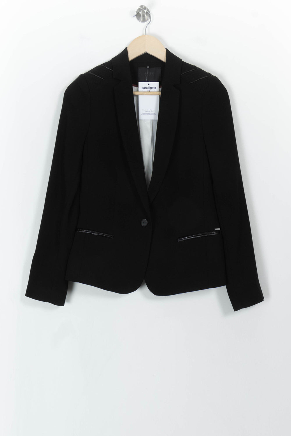Blazer Noir - Taille S/36 de la marque IKKS | PARAD112233 - Vendu par Paradigme - Image 2