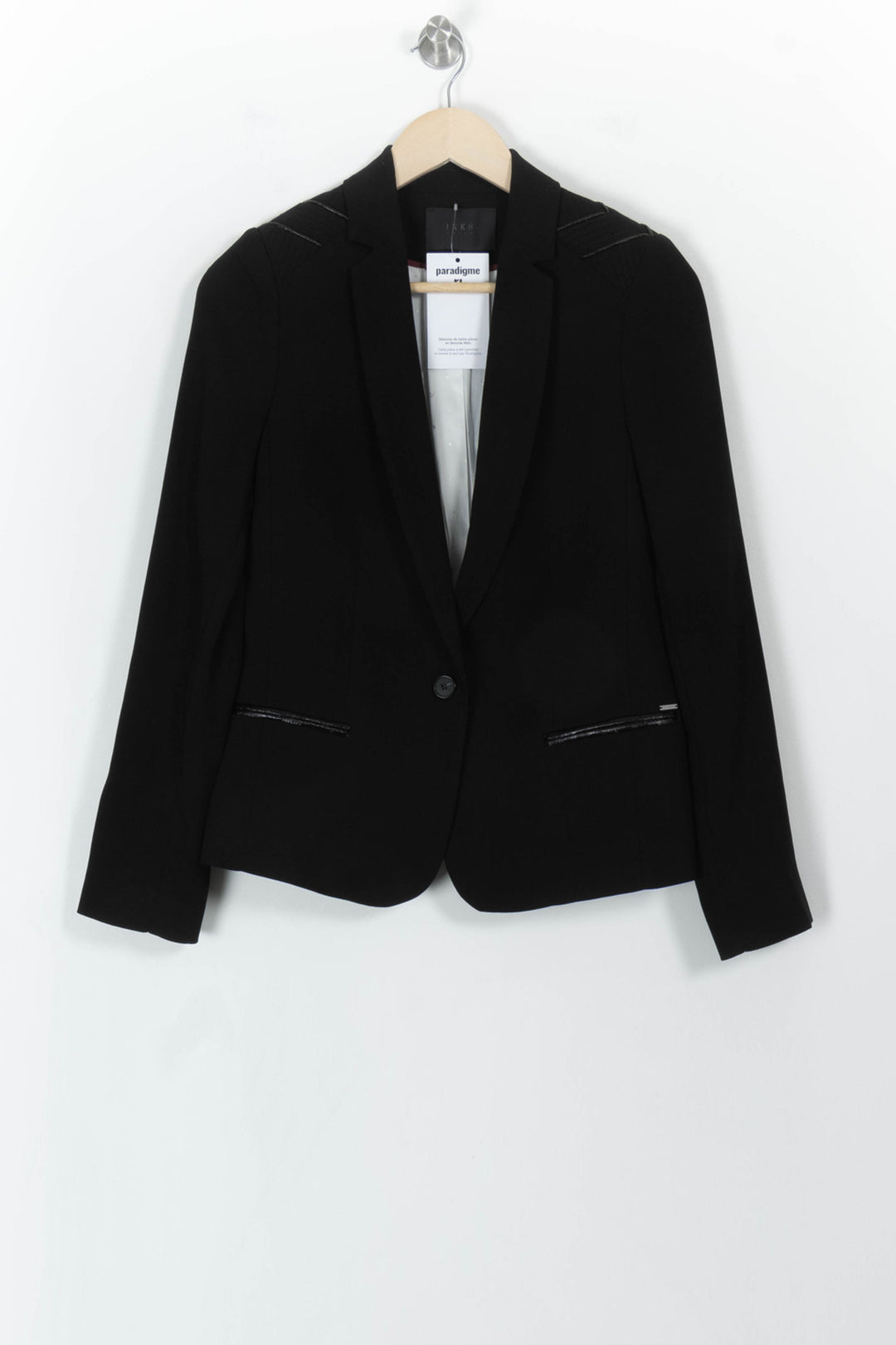 Blazer Noir - Taille S/36 de la marque IKKS | PARAD112233 - Vendu par Paradigme - Image 2