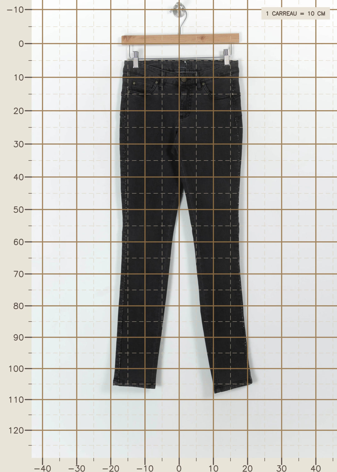 Jean Gris - Taille S/36 de la marque IKKS | PARAD112237 - Vendu par Paradigme - Image 4