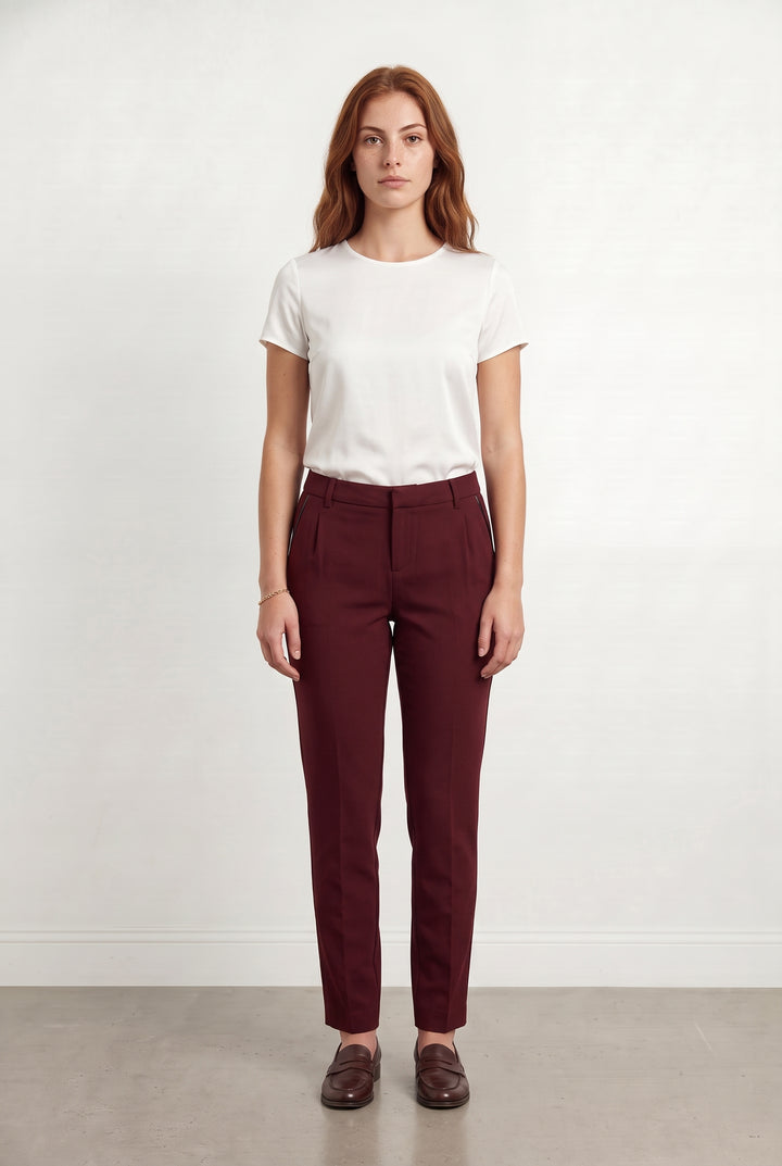 Pantalon Bordeaux - Taille M/38 de la marque IKKS | PARAD112238 - Vendu par Paradigme - Image 1