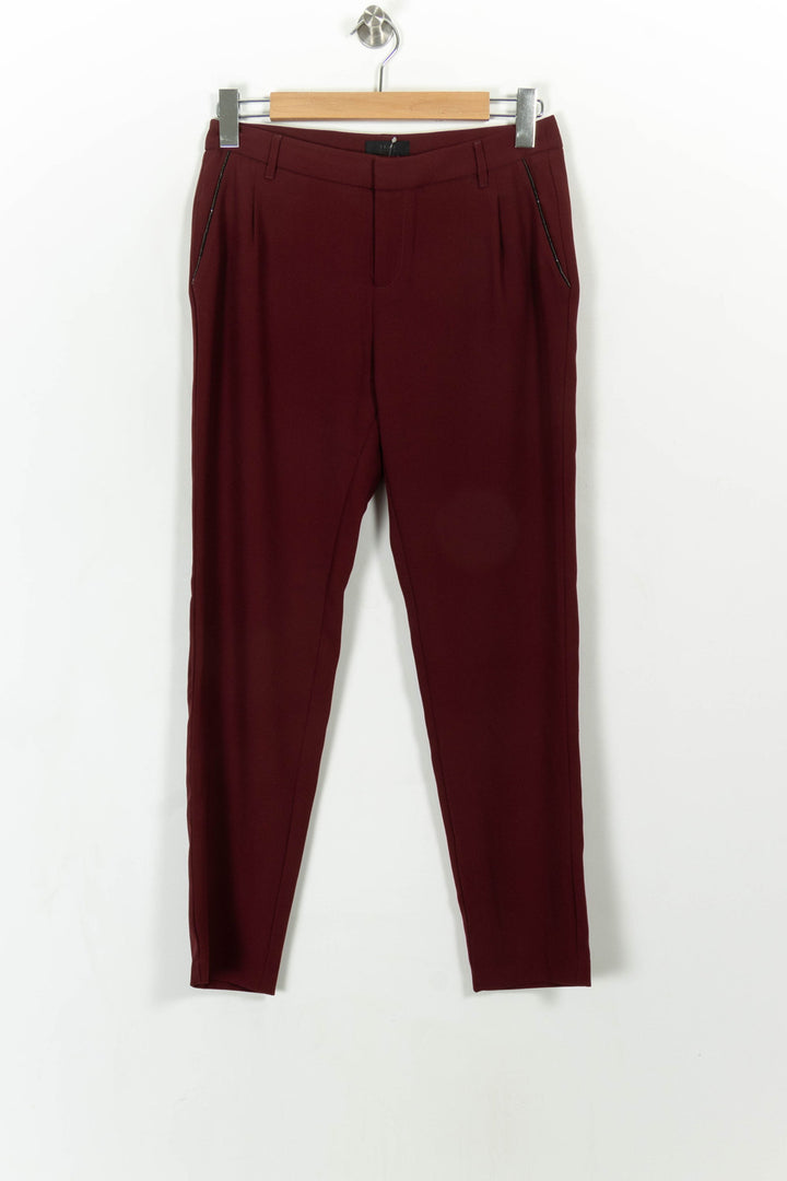 Pantalon Bordeaux - Taille M/38 de la marque IKKS | PARAD112238 - Vendu par Paradigme - Image 2