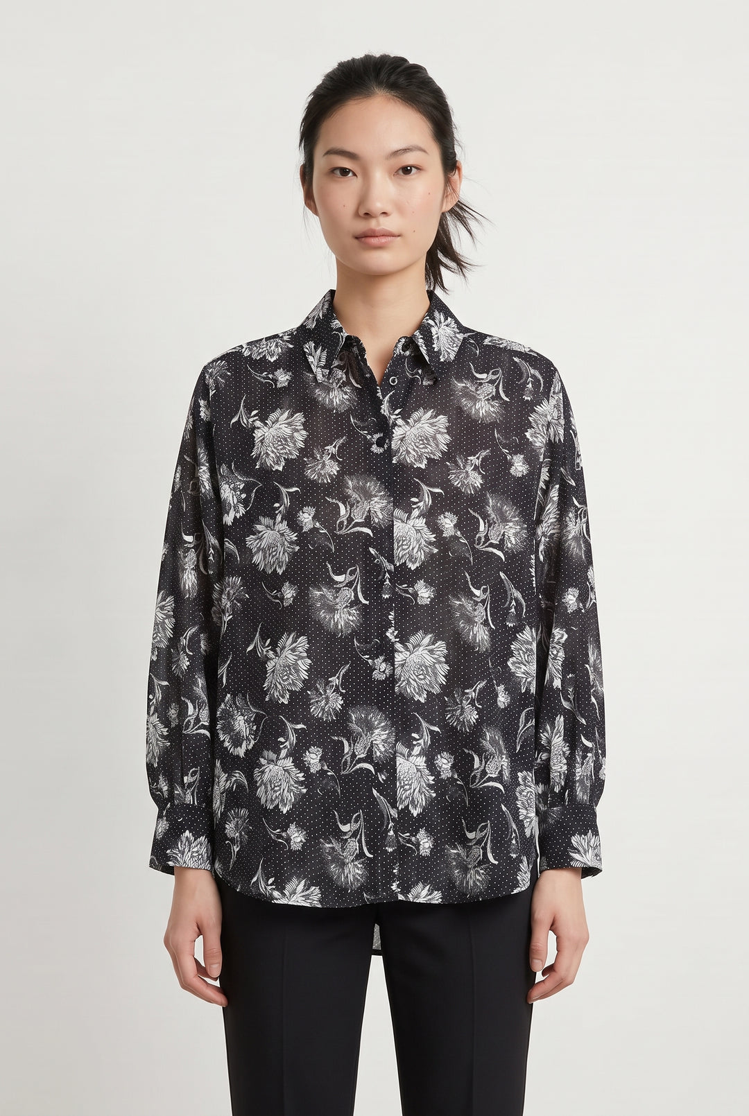Chemisier Noire - Taille XS/34