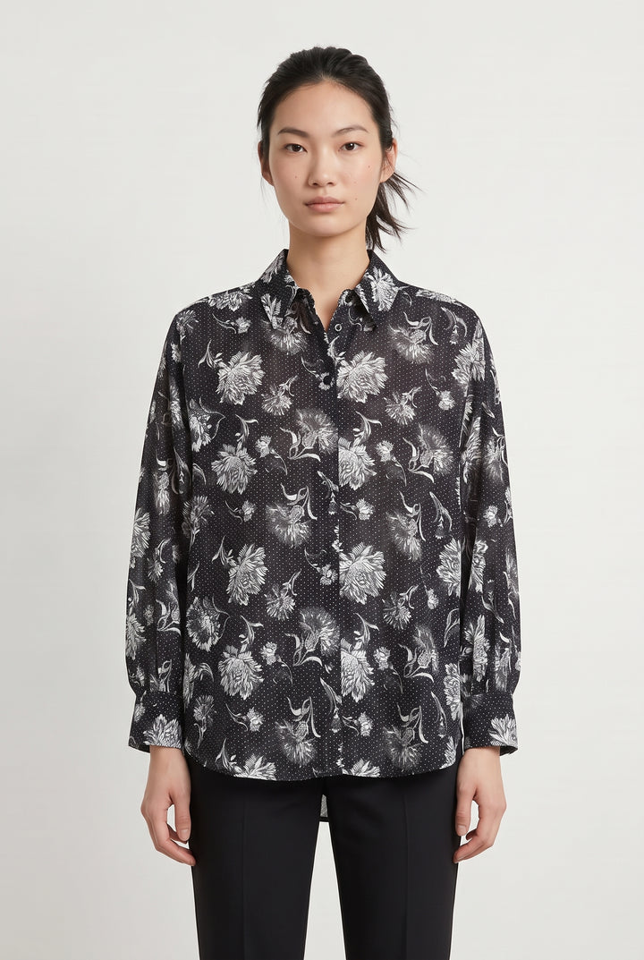 Chemisier Noire - Taille XS/34