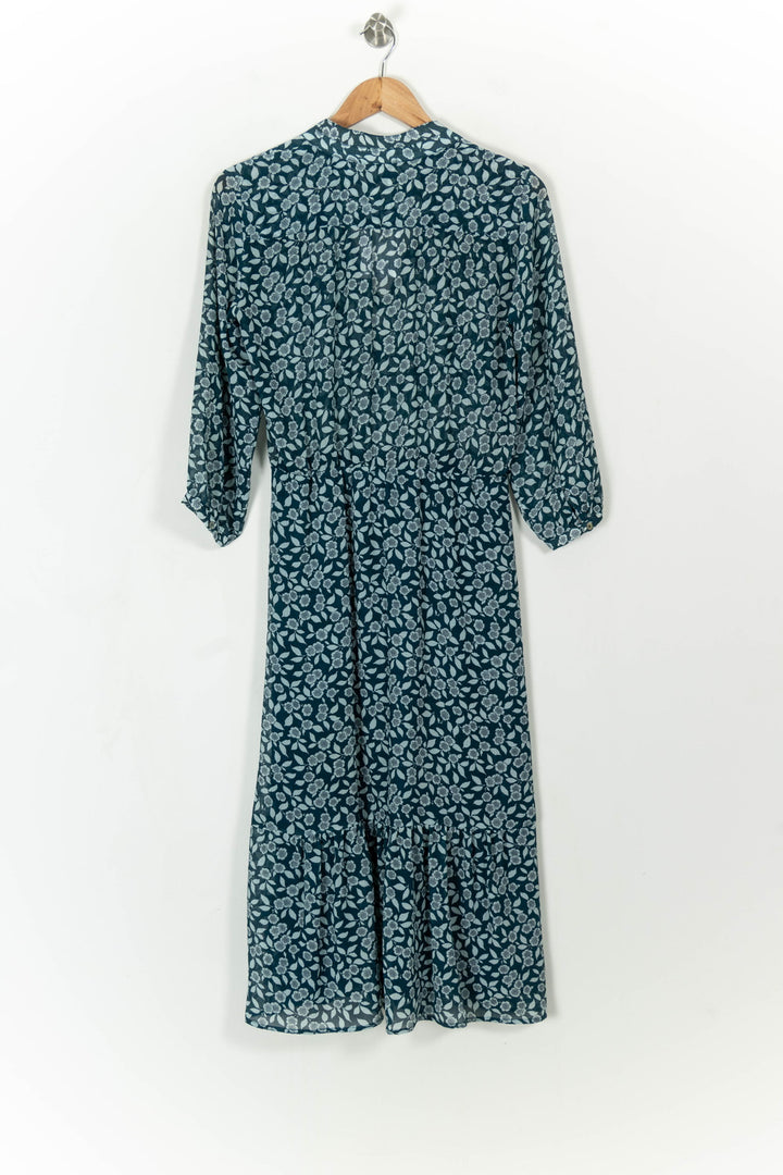 Robe Longue Bleue et Blanche - Taille S/36 de la marque ba&sh | PARAD112445 - Vendu par Paradigme - Image 5