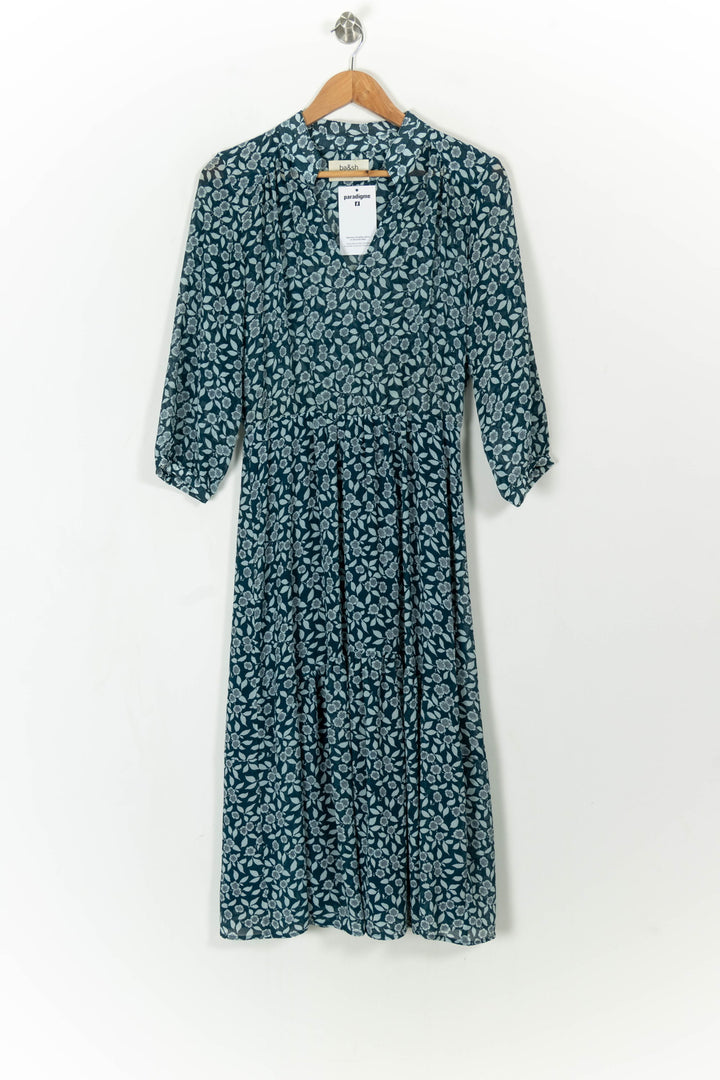 Robe Longue Bleue et Blanche - Taille S/36 de la marque ba&sh | PARAD112445 - Vendu par Paradigme - Image 2