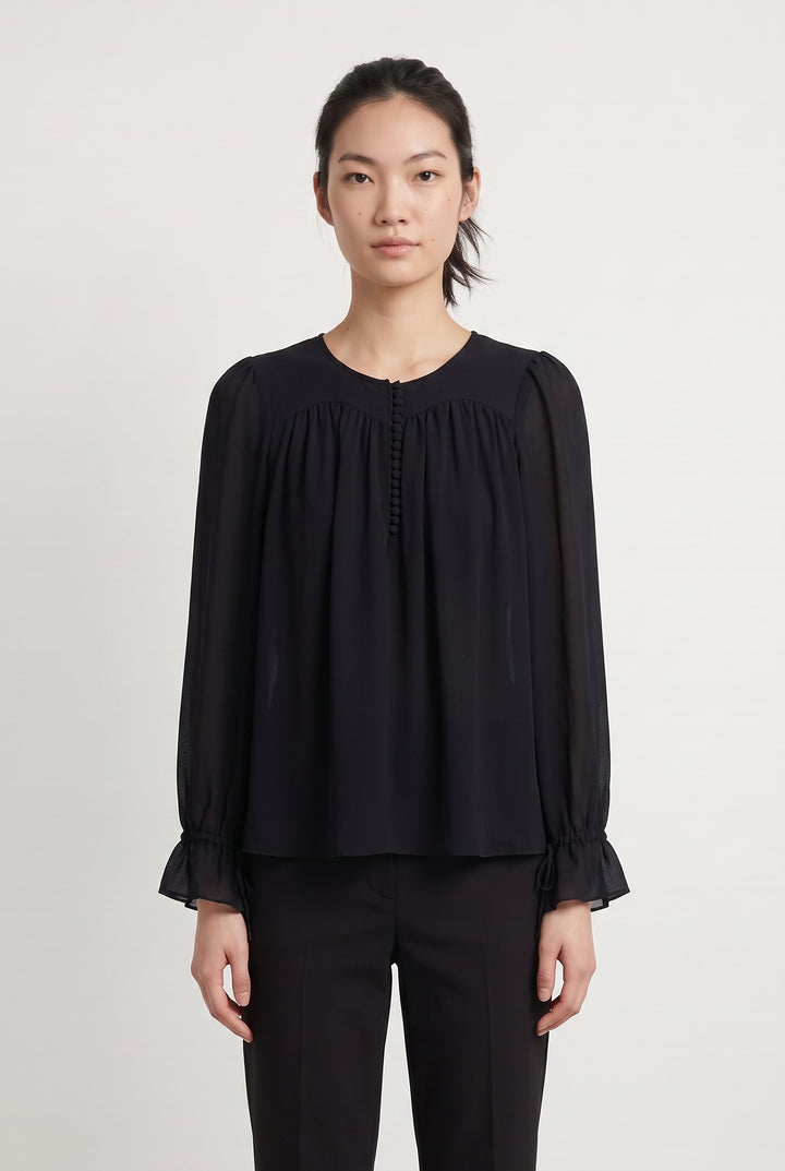 Blouse Bleue - Taille S/36 de la marque ba&sh | PARAD112447 - Vendu par Paradigme - Image 1