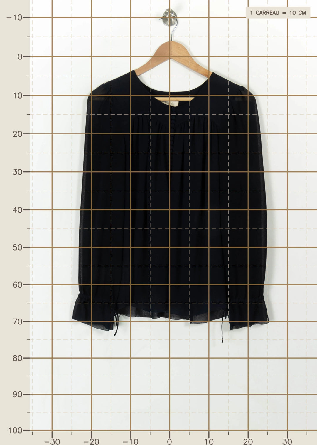 Blouse Bleue - Taille S/36 de la marque ba&sh | PARAD112447 - Vendu par Paradigme - Image 4