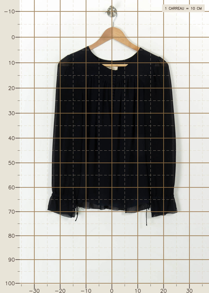 Blouse Bleue - Taille S/36 de la marque ba&sh | PARAD112447 - Vendu par Paradigme - Image 4