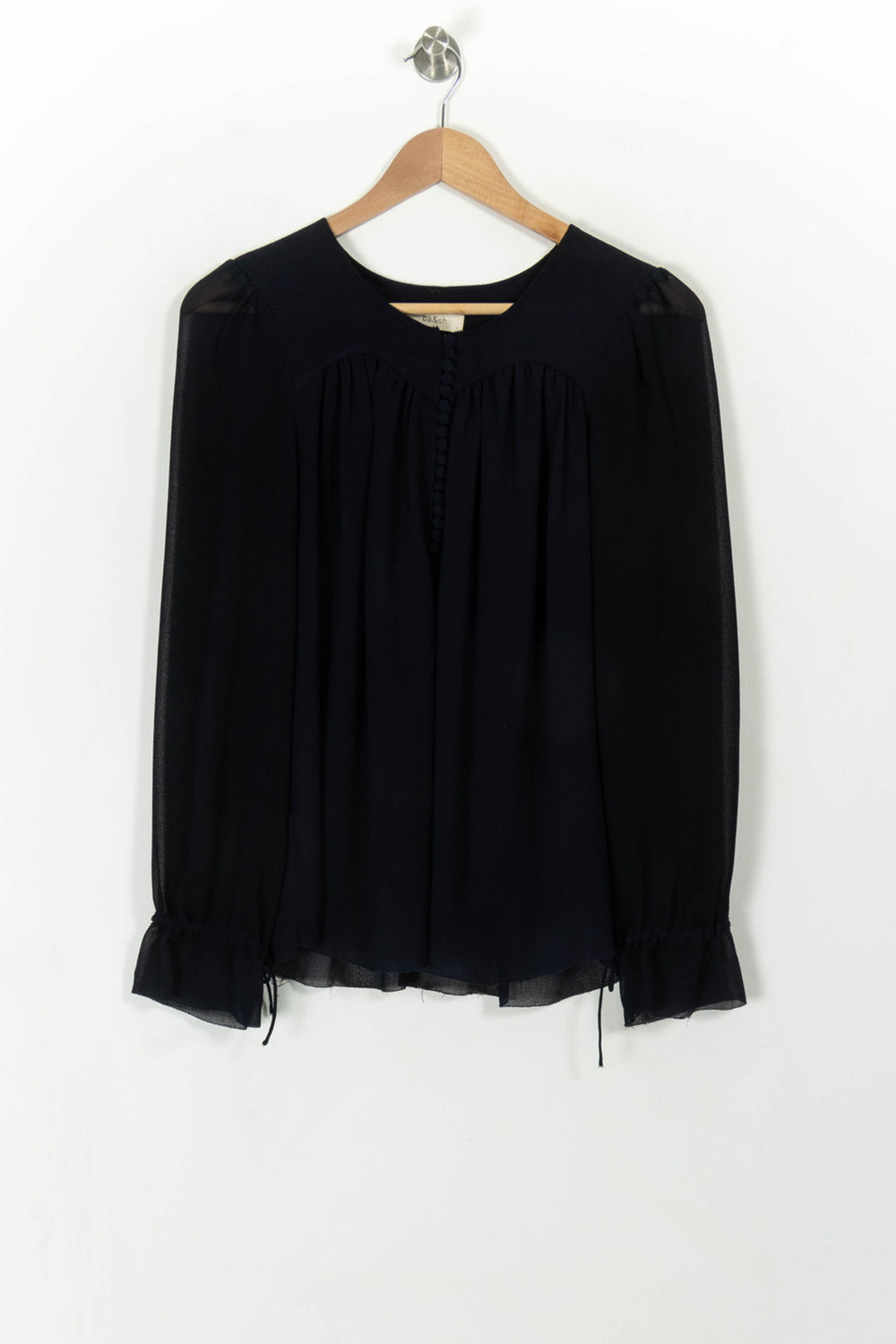 Blouse Bleue - Taille S/36 de la marque ba&sh | PARAD112447 - Vendu par Paradigme - Image 2