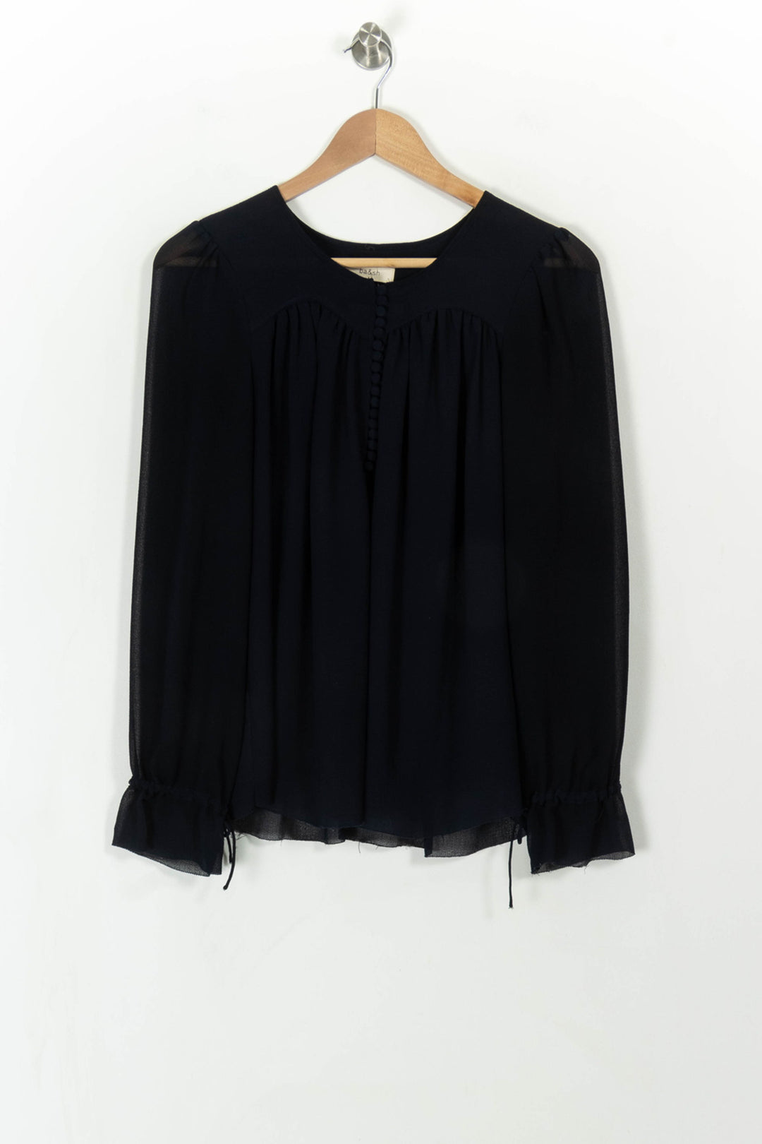 Blouse Bleue - Taille S/36 de la marque ba&sh | PARAD112447 - Vendu par Paradigme - Image 2