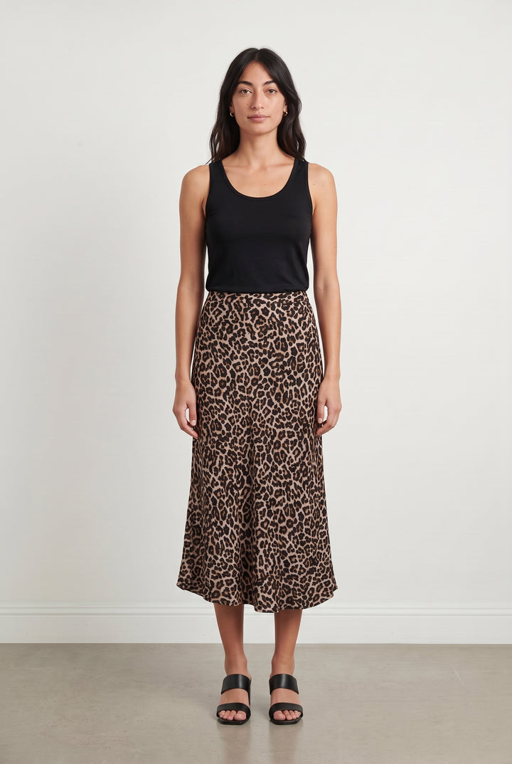 Jupe Midi Léopard - Taille M/38 de la marque La Petite Etoile | PARAD112451 - Vendu par Paradigme - Image 1