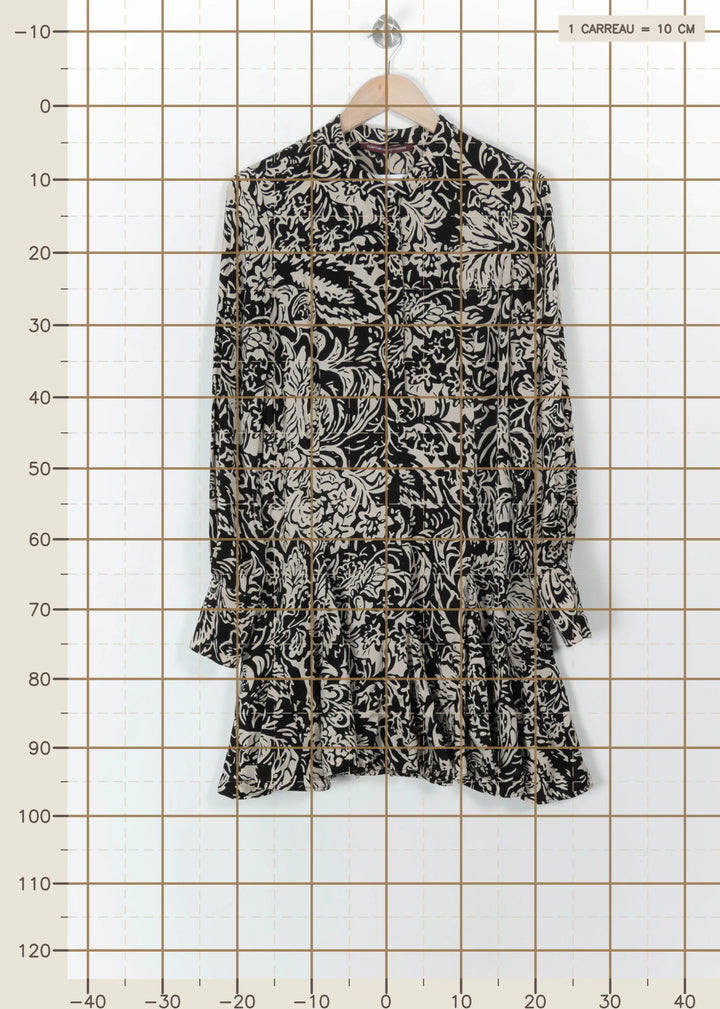 Robe Courte Noire et Beige - Taille XXL/44 de la marque Comptoir des Cotonniers | PARAD112454 - Vendu par Paradigme - Image 4