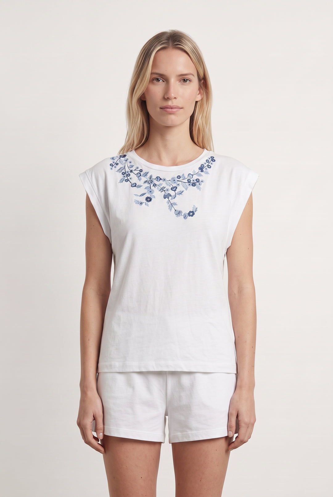 Tee-shirt Blanc et Bleu - Taille S/36 de la marque ZAPA | PARAD112455 - Vendu par Paradigme - Image 1
