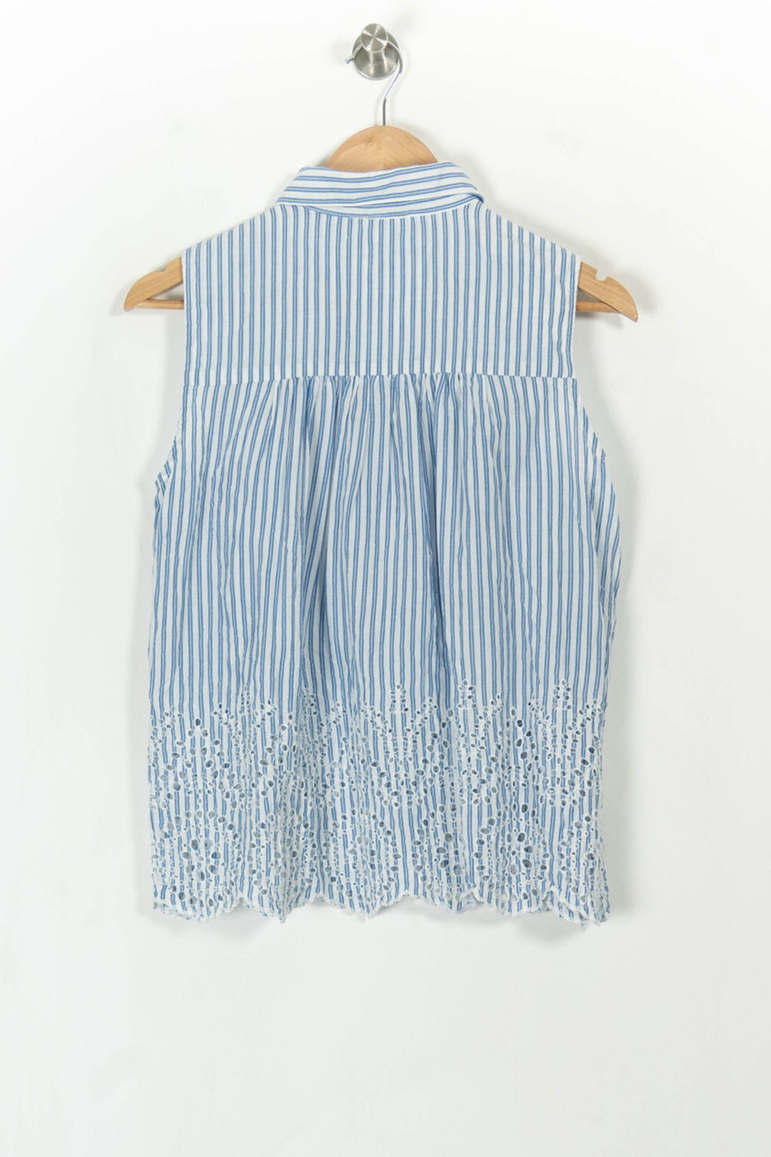Blouse Sans Manches Bleue et Blanche - Taille XS/34 de la marque Kookai | PARAD112459 - Vendu par Paradigme - Image 5