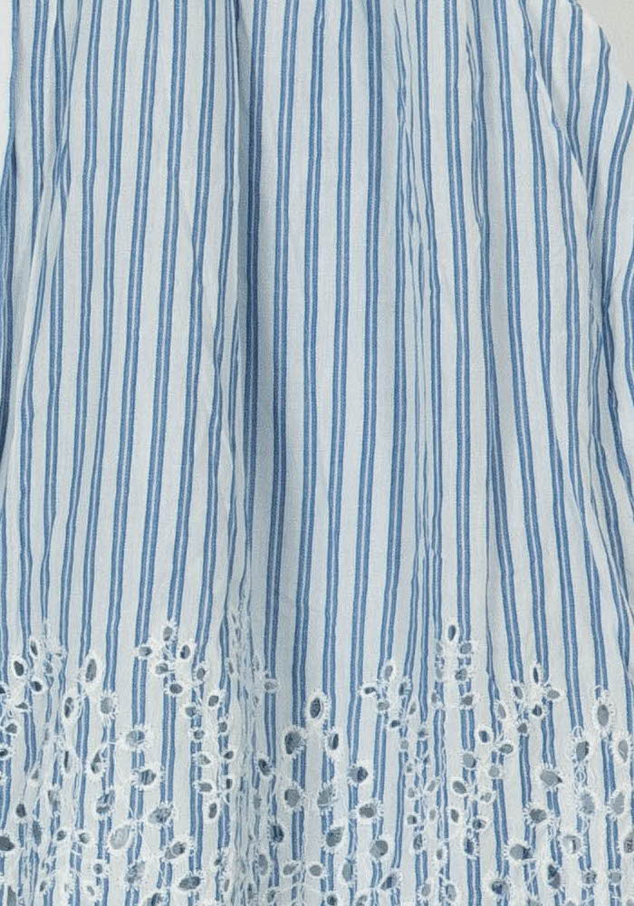 Blouse Sans Manches Bleue et Blanche - Taille XS/34 de la marque Kookai | PARAD112459 - Vendu par Paradigme - Image 3
