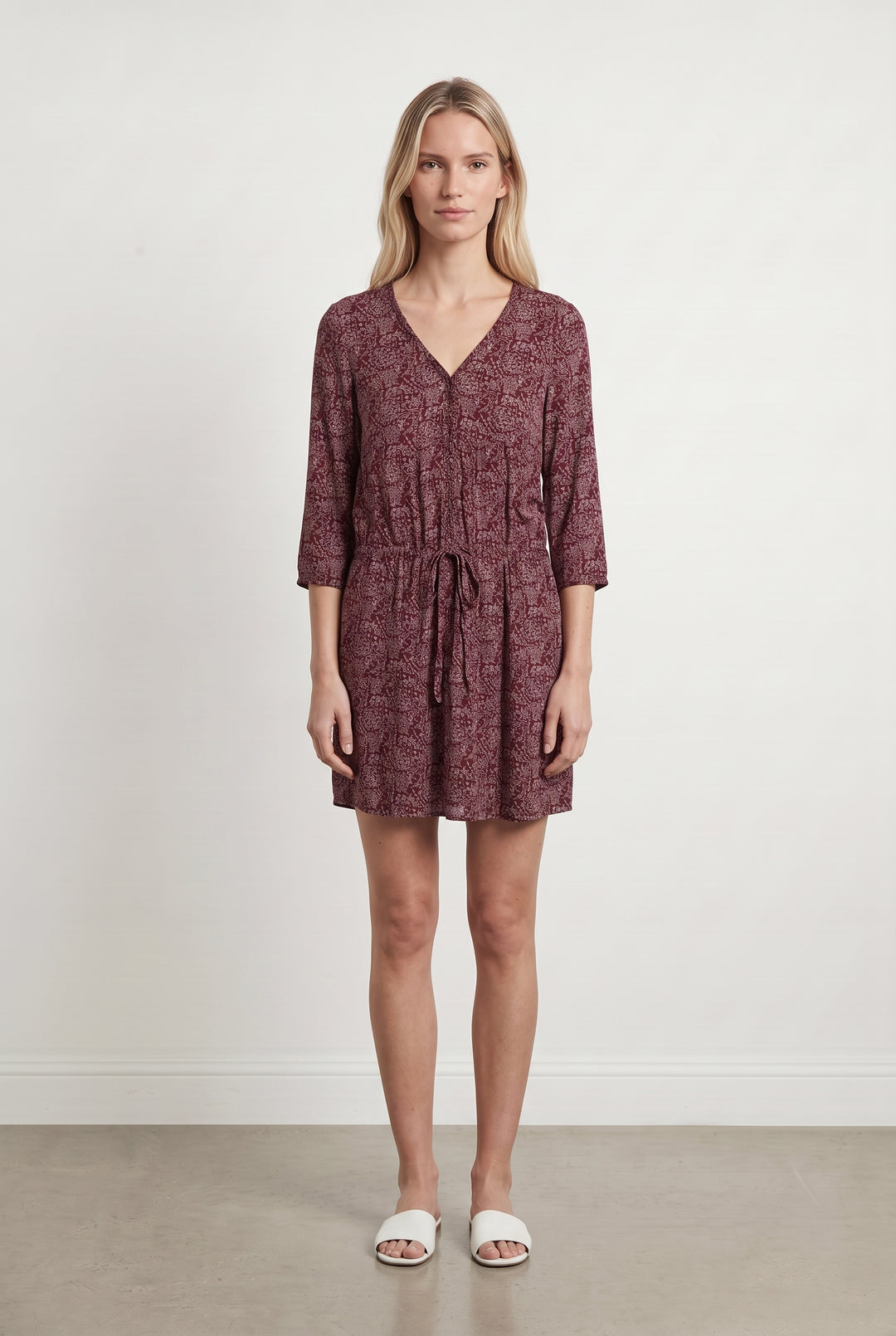 Robe Imprimée Bordeaux - Taille XS/34 de la marque Comptoir des Cotonniers | PARAD112460 - Vendu par Paradigme - Image 1