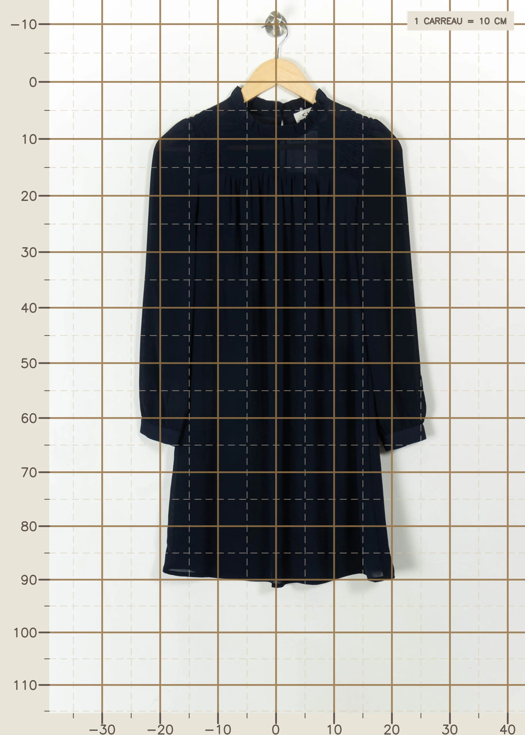 Robe Courte Bleue - Taille XS/34 de la marque Sud express | PARAD112461 - Vendu par Paradigme - Image 4