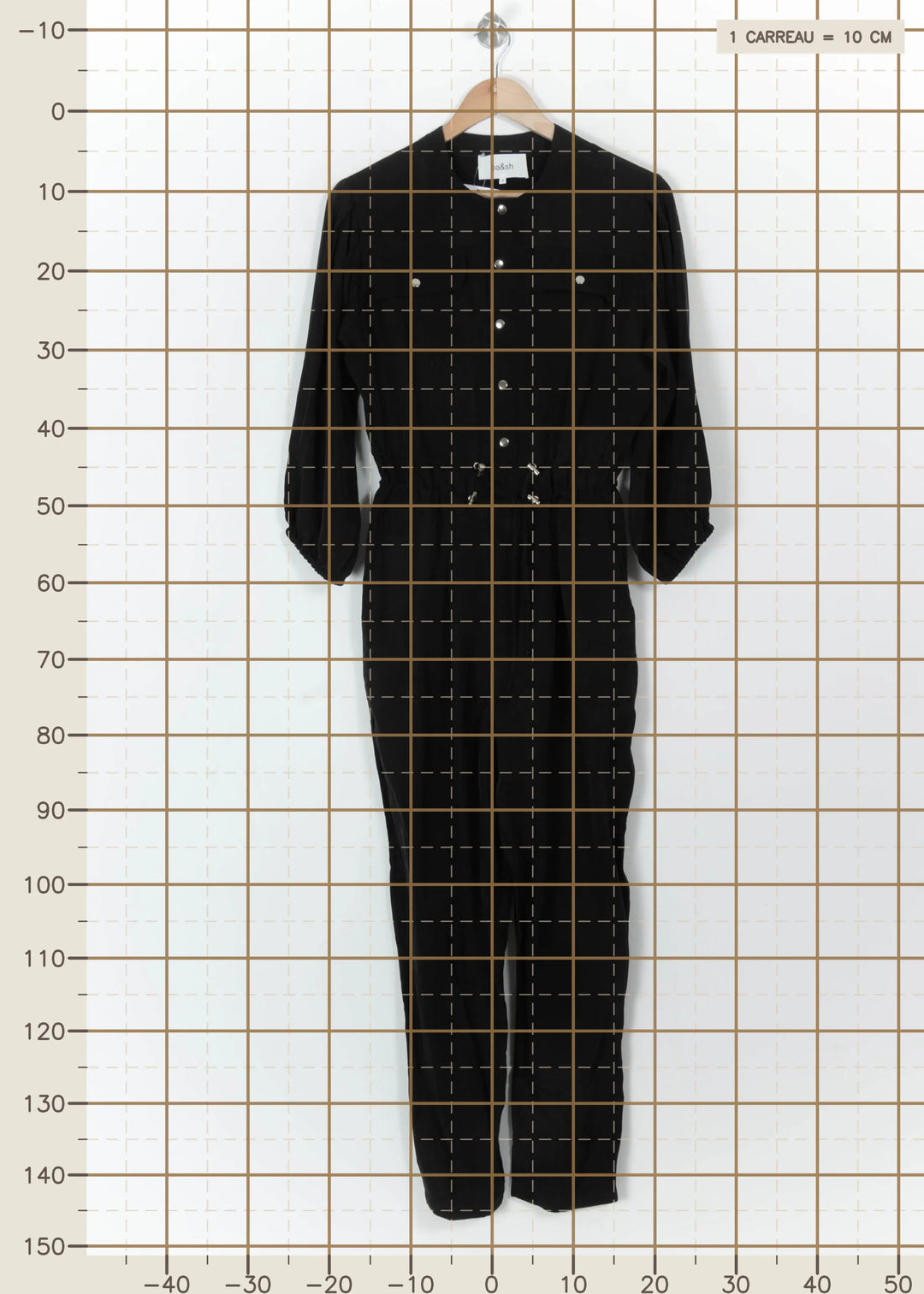 Combinaison Noire - Taille XS/34 de la marque ba&sh | PARAD112465 - Vendu par Paradigme - Image 4