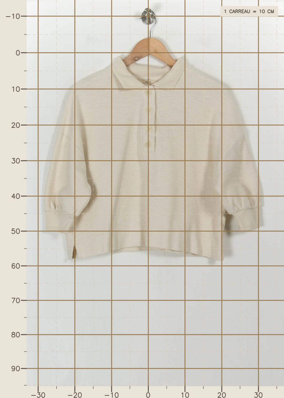 Polo Beige - Taille S/36 de la marque Sessùn | PARAD112468 - Vendu par Paradigme - Image 4