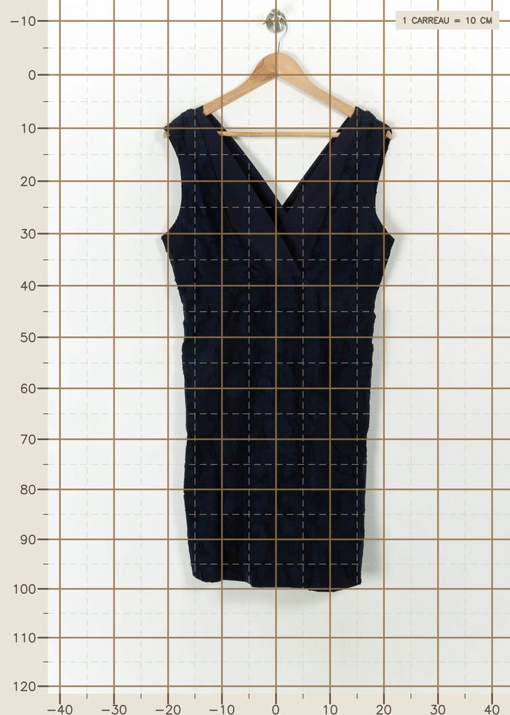 Robe Droite Bleue - Taille L/40 de la marque Comptoir des Cotonniers | PARAD112469 - Vendu par Paradigme - Image 4