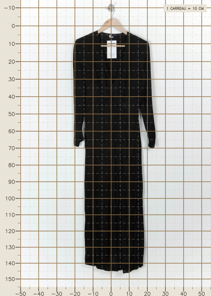 Robe Longue Noire - Taille S/36 de la marque The Kooples | PARAD112471 - Vendu par Paradigme - Image 4