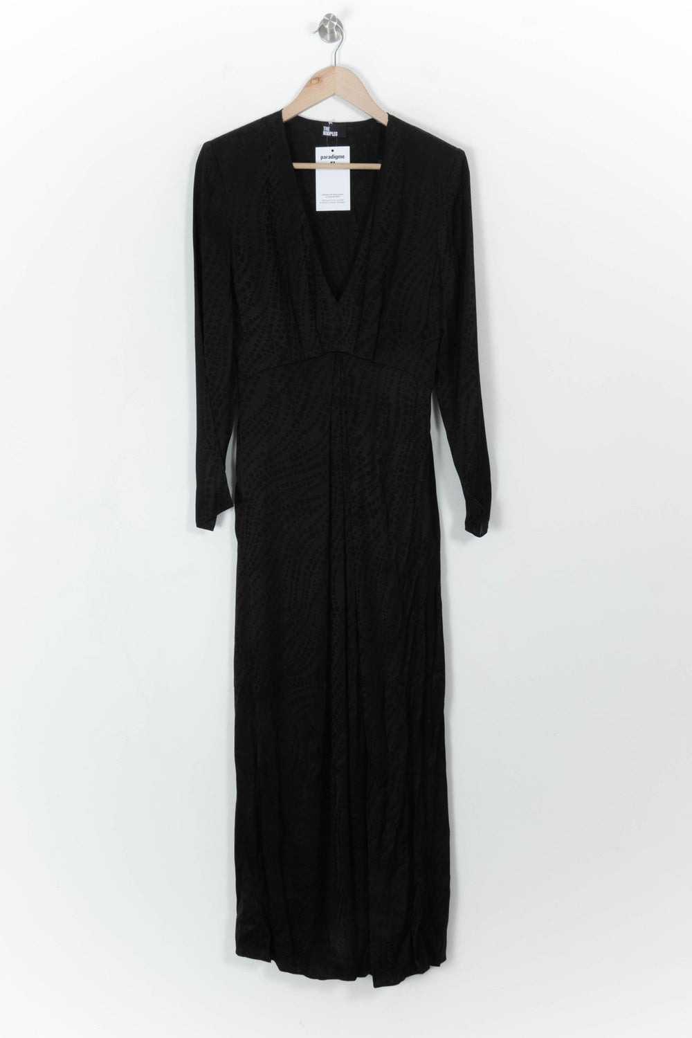 Robe Longue Noire - Taille S/36 de la marque The Kooples | PARAD112471 - Vendu par Paradigme - Image 2