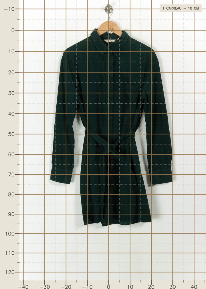 Robe Chemise Verte - Taille M/38 de la marque Marie Sixtine | PARAD112472 - Vendu par Paradigme - Image 4