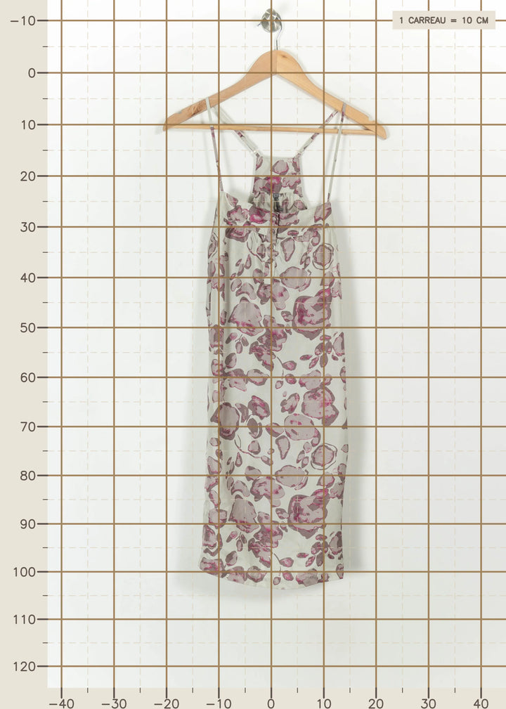 Robe Midi Blanche et Rose - Taille S/36 de la marque Sud express | PARAD112478 - Vendu par Paradigme - Image 4