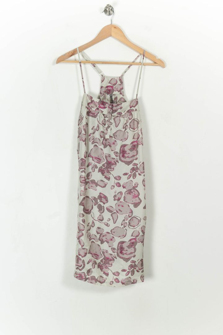 Robe Midi Blanche et Rose - Taille S/36 de la marque Sud express | PARAD112478 - Vendu par Paradigme - Image 2