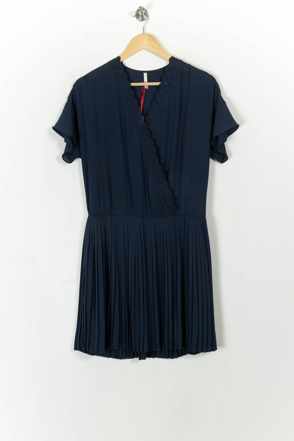 Robe Plissée Bleue - Taille L/40 de la marque I.Code | PARAD112483 - Vendu par Paradigme - Image 2