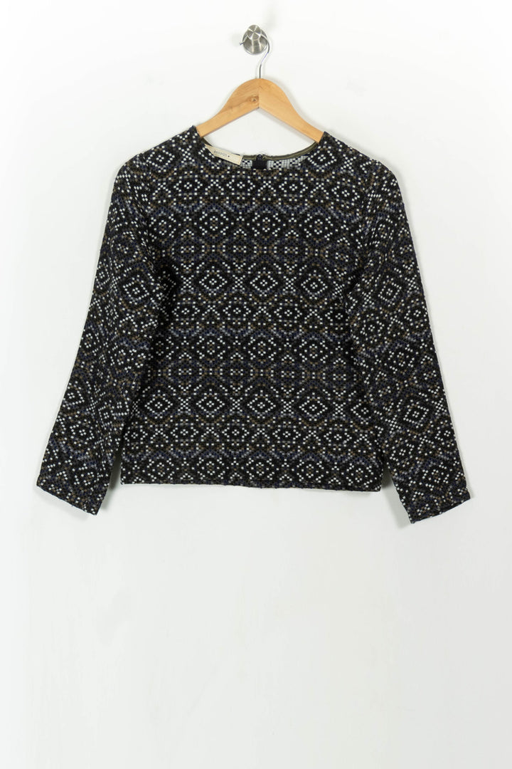 Blouse Noire et Blanche - Taille S/36 de la marque Sessùn | PARAD112484 - Vendu par Paradigme - Image 2