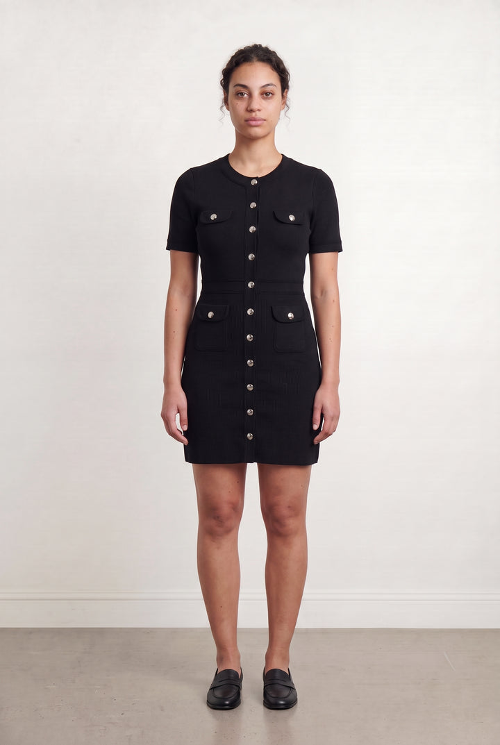 Robe Courte Noire - Taille L/40 de la marque Sandro | PARAD112489 - Vendu par Paradigme - Image 1