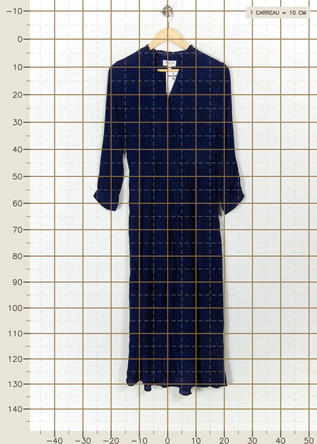 Robe Longue Bleue - Taille XS/34 de la marque Maison 123 | PARAD112496 - Vendu par Paradigme - Image 4
