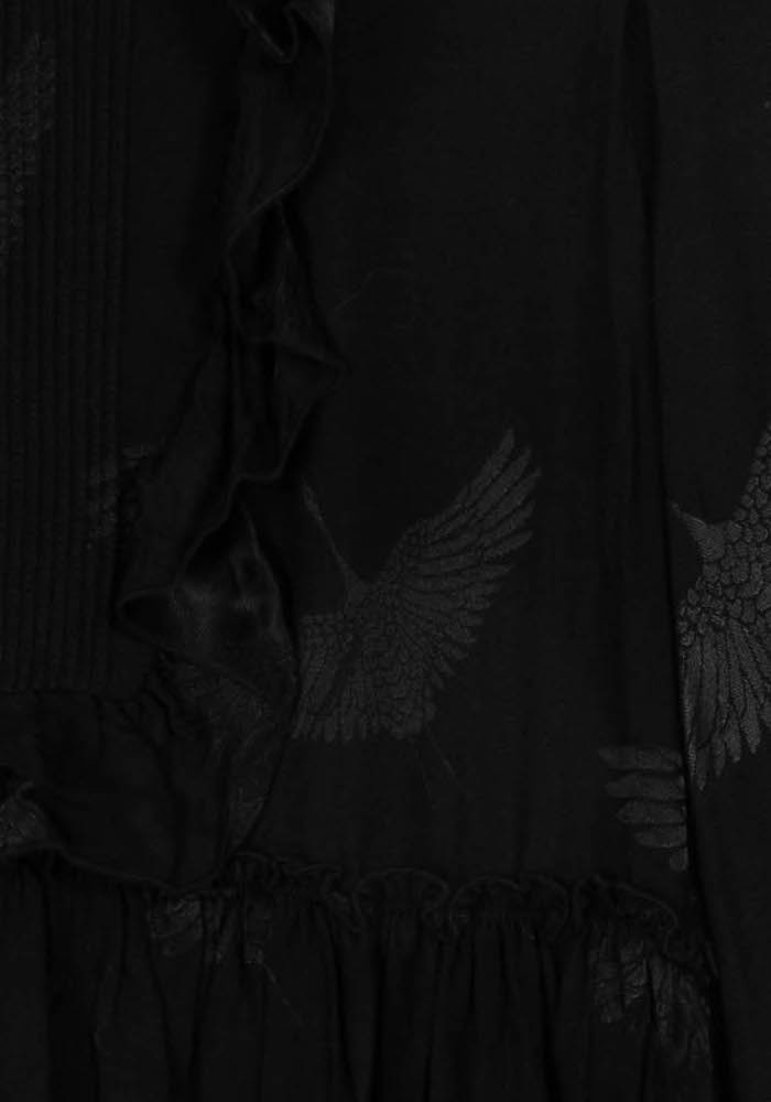Robe Midi Noire - Taille S/36 de la marque Sandro | PARAD112497 - Vendu par Paradigme - Image 3