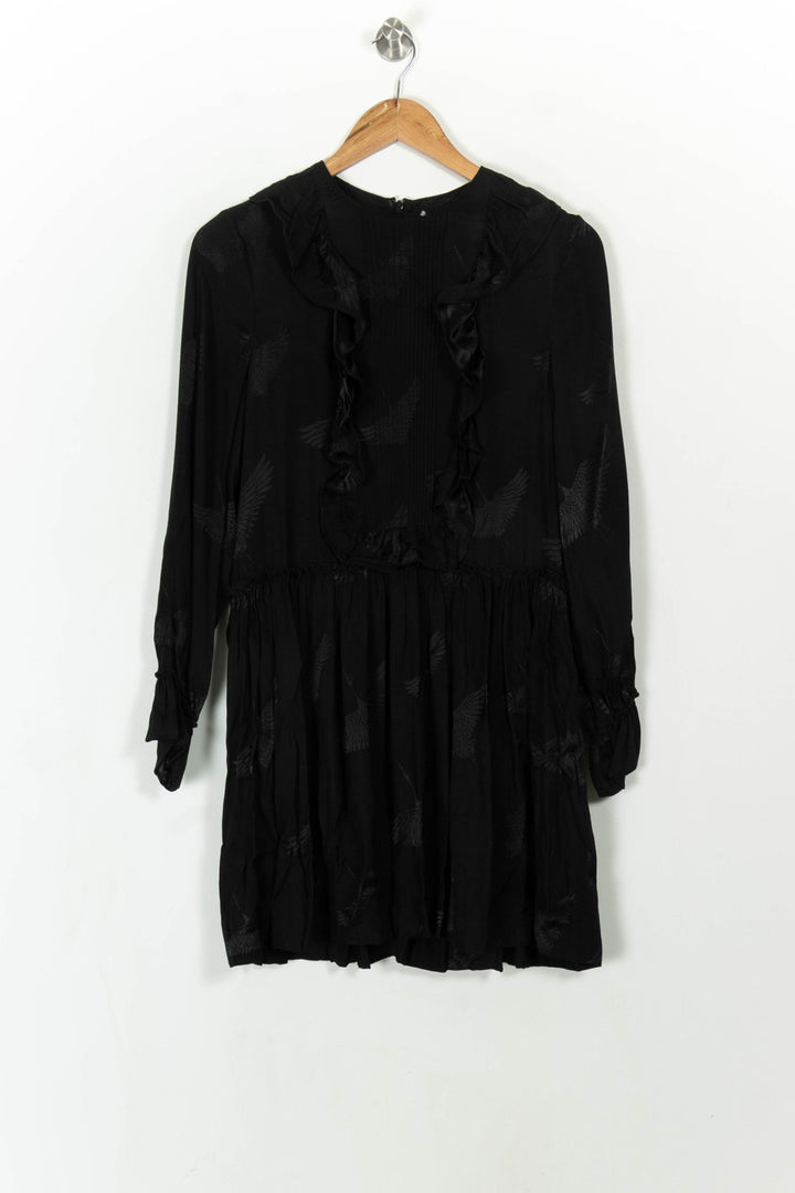 Robe Midi Noire - Taille S/36 de la marque Sandro | PARAD112497 - Vendu par Paradigme - Image 2