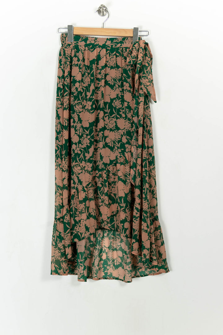 Jupe Longue Verte et Beige - Taille S/36 de la marque Grace & Mila | PARAD112499 - Vendu par Paradigme - Image 2