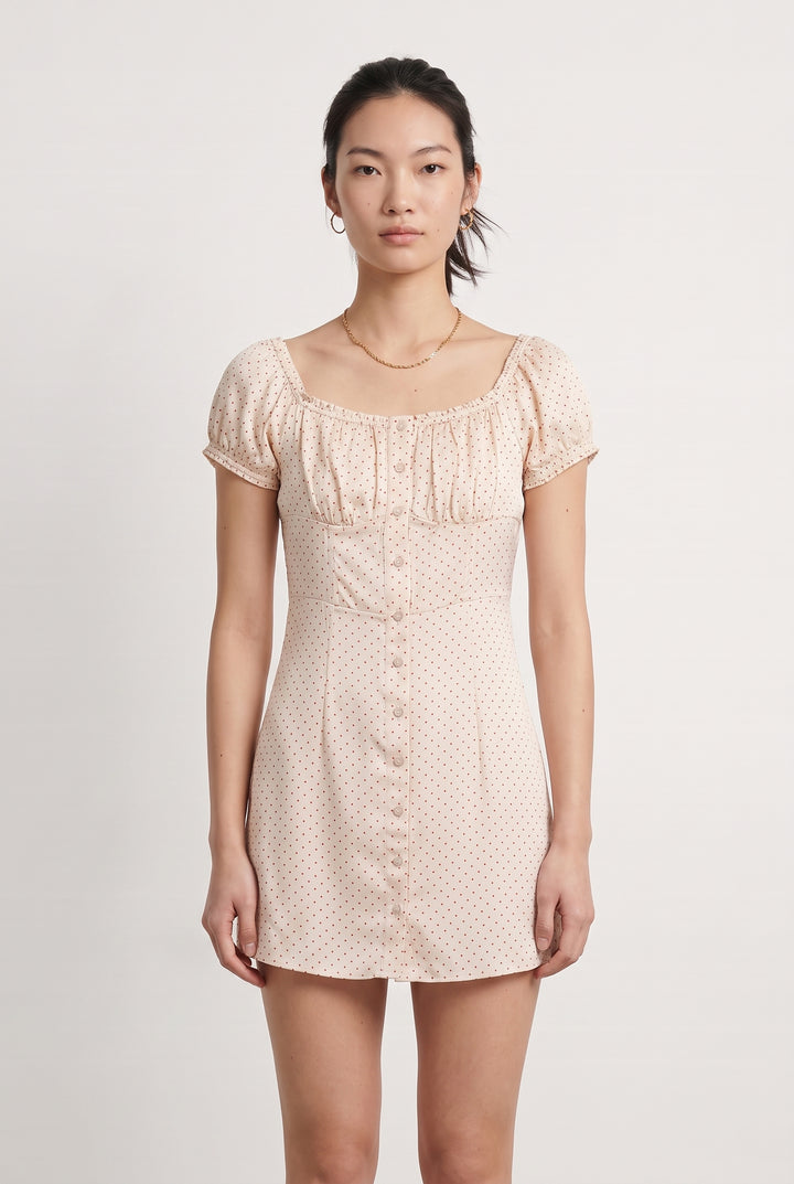 Blouse Rose à Pois Rouges - Taille S/36 de la marque From Future | PARAD11250 - Vendu par Paradigme - Image 1