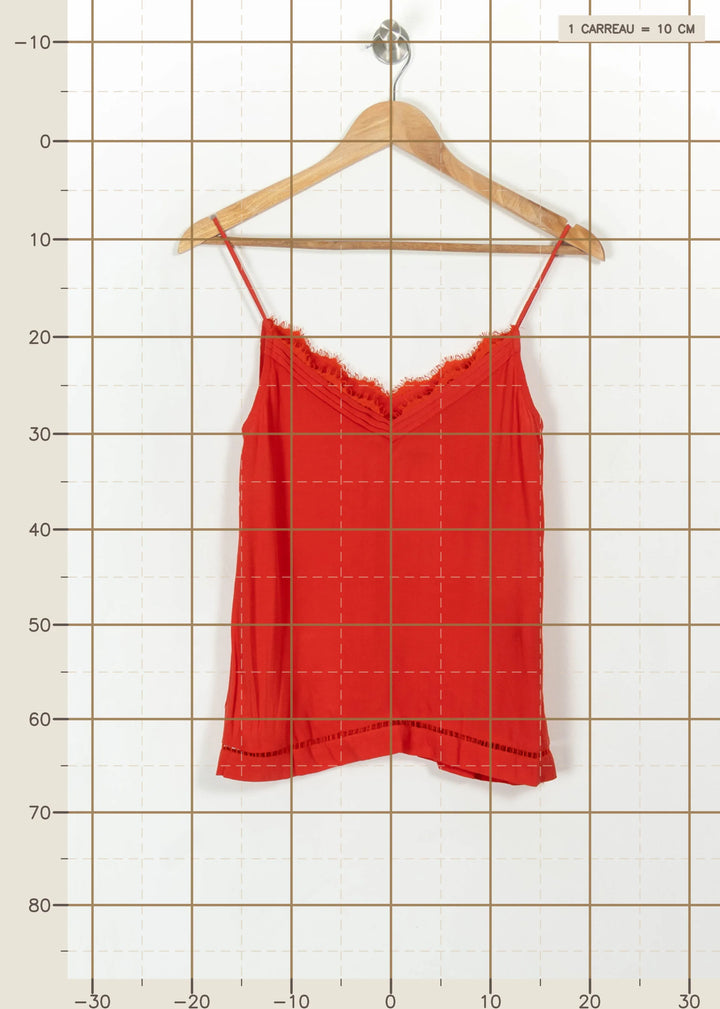 Caraco Rouge - Taille XS/34 de la marque Suncoo | PARAD112500 - Vendu par Paradigme - Image 4