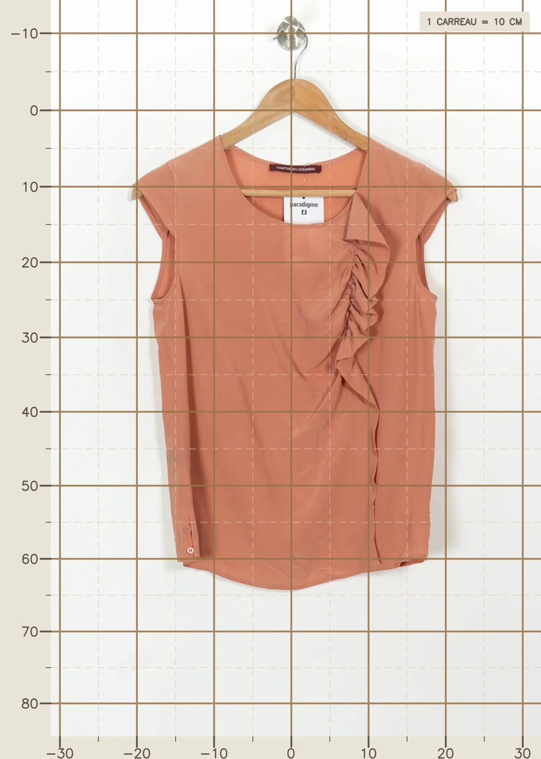 Blouse Orange - Taille XS/34 de la marque Comptoir des Cotonniers | PARAD112501 - Vendu par Paradigme - Image 4
