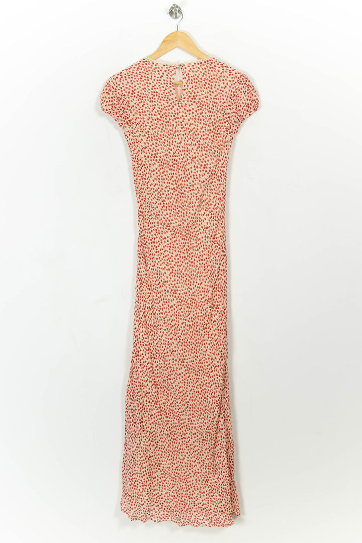 Robe Longue Écrue et Rouge - Taille XS/34 de la marque Reformation | PARAD112502 - Vendu par Paradigme - Image 5