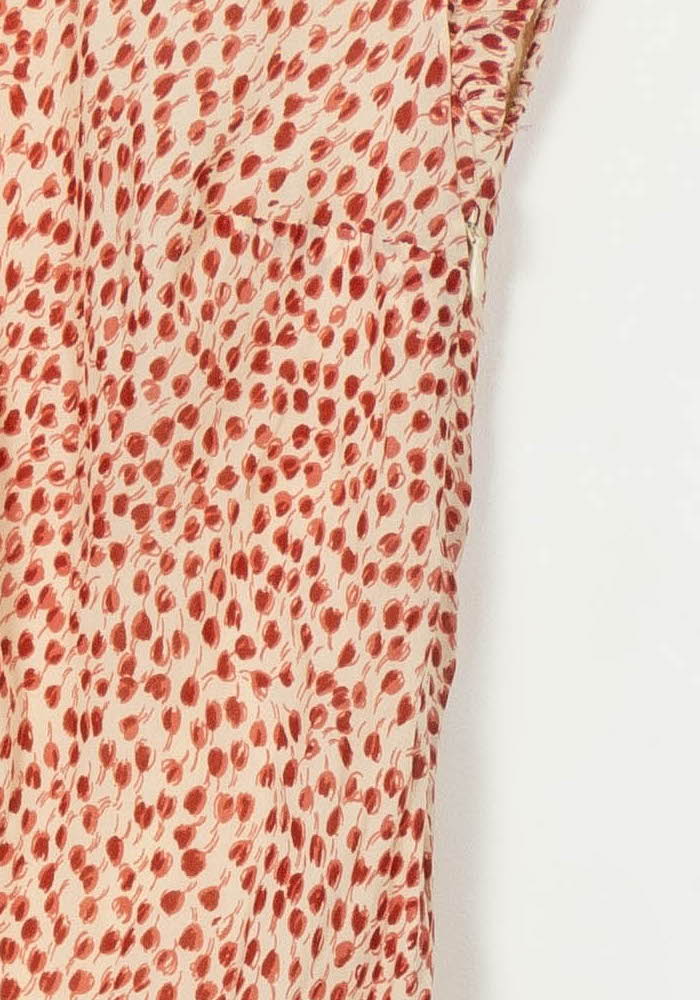Robe Longue Écrue et Rouge - Taille XS/34 de la marque Reformation | PARAD112502 - Vendu par Paradigme - Image 3