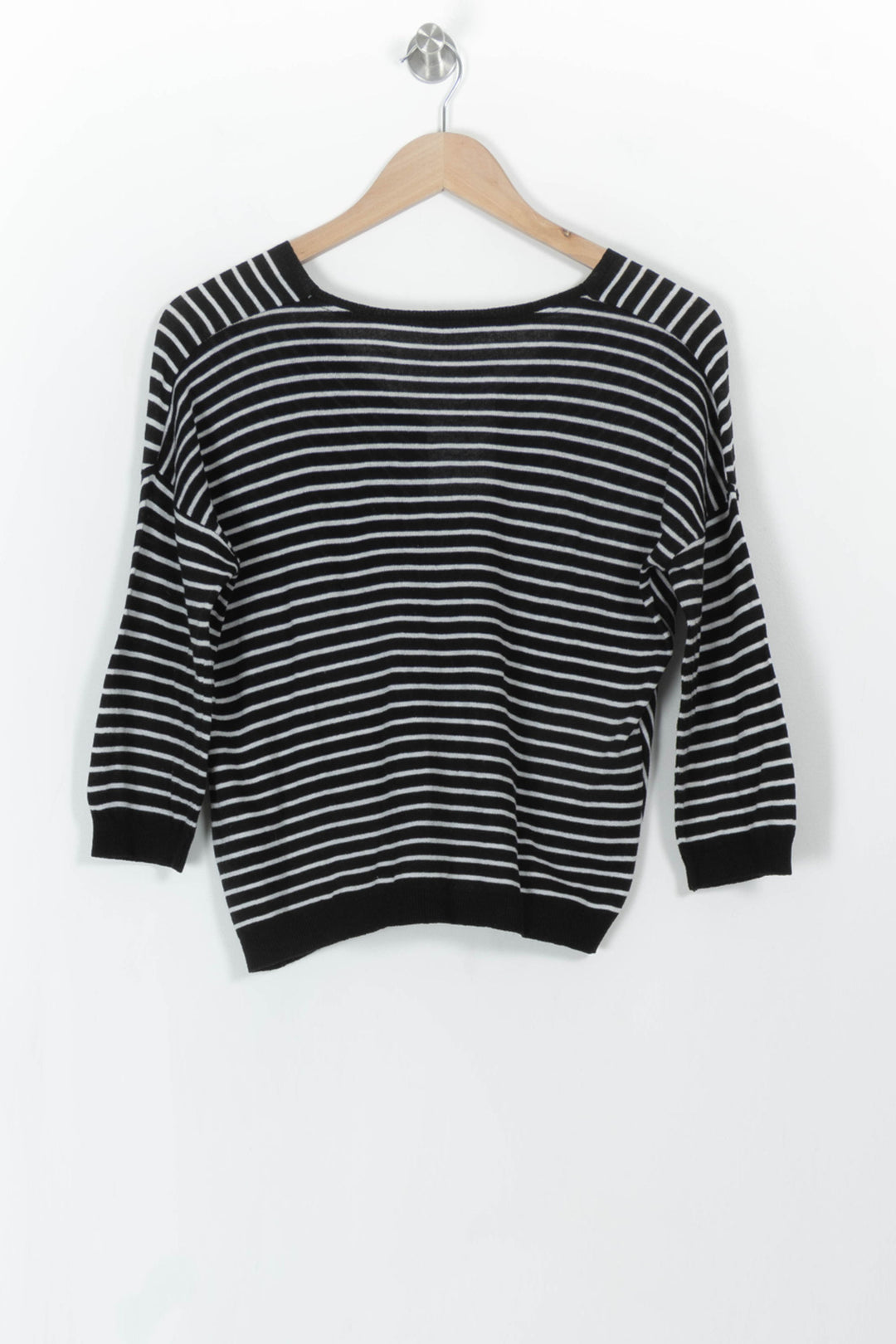 Pull Noir et Blanc - Taille XS/34 de la marque La Fée Maraboutée | PARAD112505 - Vendu par Paradigme - Image 5